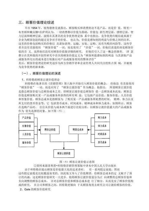 顾客价值理论