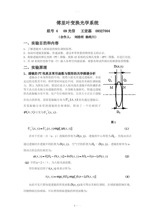 傅里叶变换光学系统(1)