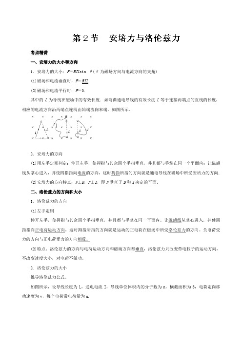 专题9.2+安培力与洛伦兹力-物理一轮复习考点大通关+Word版含解析.doc