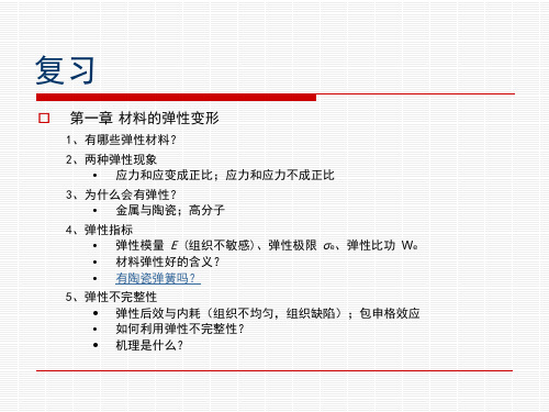 浙大材料力学4-材料力学性能