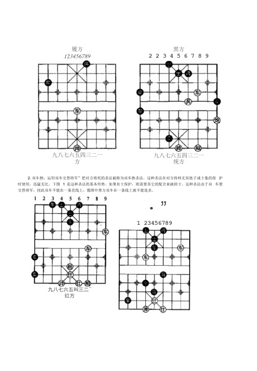 中国象棋基本杀法