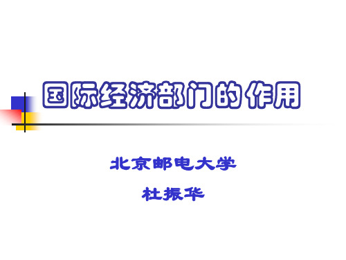 8国际经济部门的作用