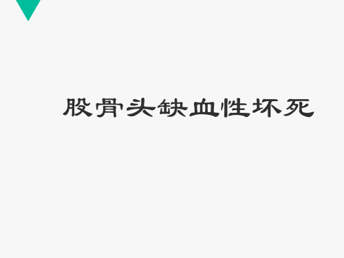 股骨头缺血性坏死护理查房  ppt课件