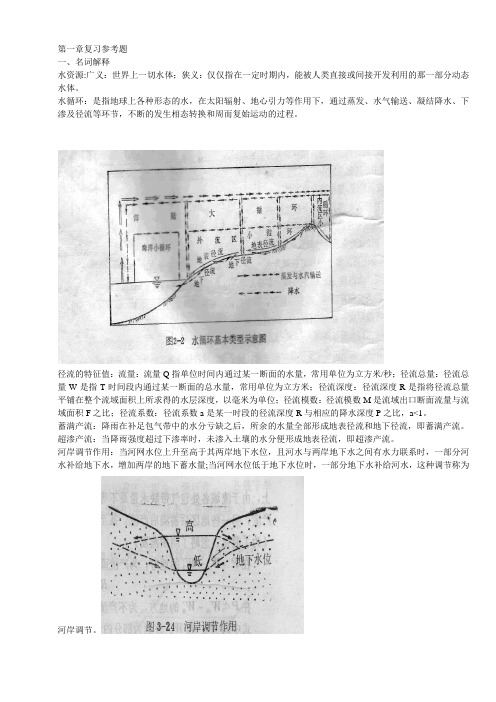 水文学复习笔记