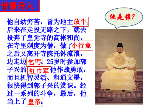 明朝的统治精选教学PPT10 人教版