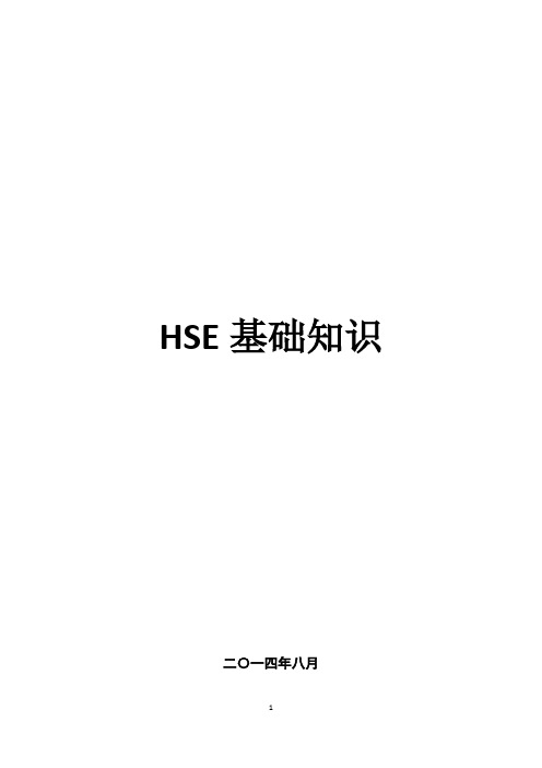 HSE基础知识