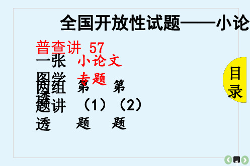 2019届高三历史最全高考题型分类总结：全国开放性试题——小论文专题 (共34张PPT)