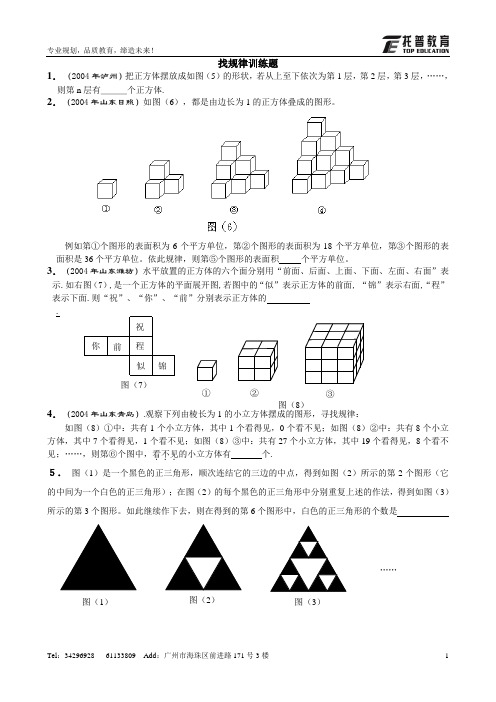 找规律训练