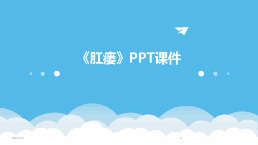 2024版年度《肛瘘》PPT课件