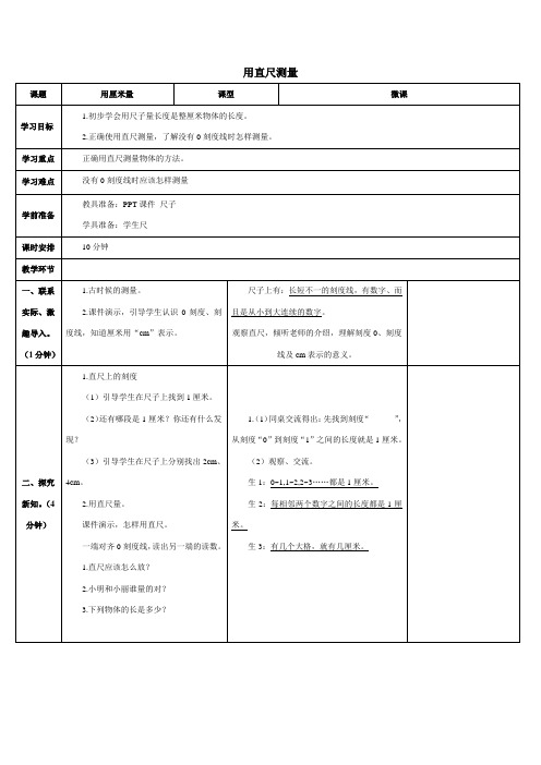 小学数学人教2011课标版二年级用直尺测量