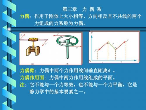 工程力学第三章  力 偶 系