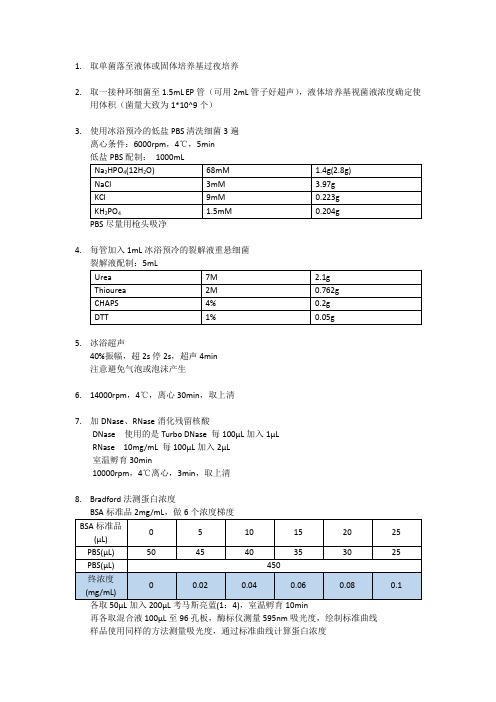 全菌体蛋白提取方法