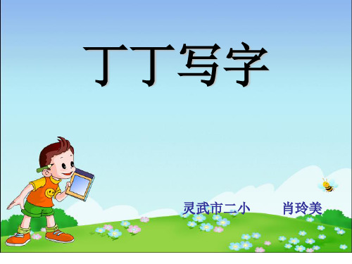 《丁丁写字》公开课ppt