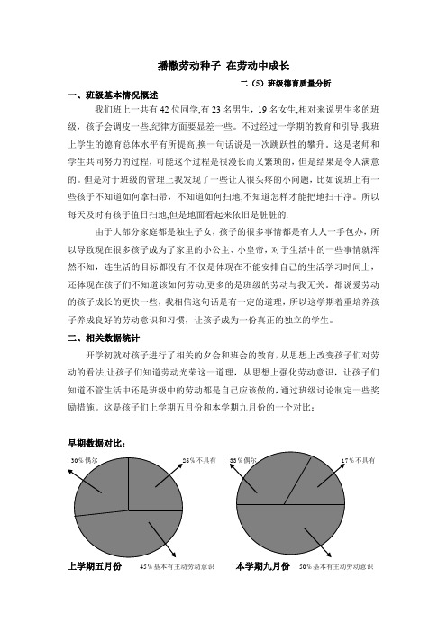 德育质量分析
