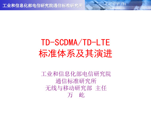 TD-SCDMATD-LTE标准体系及其演进