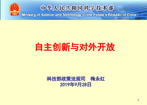 2019年-自主创新与对外开放ppt课件-PPT精选文档