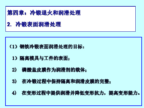 冷锻成形技术讲义-4-表面处理