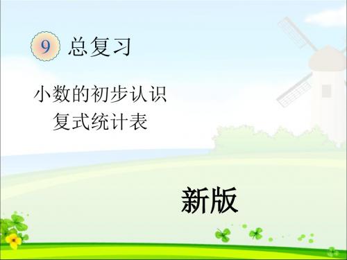 最新人教版三年级下册数学《总复习四》PPT课件