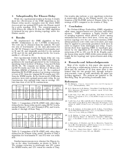 Zero-skew clock routing trees with minimum wirelength