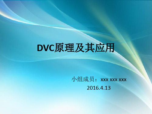 DVC原理及其应用