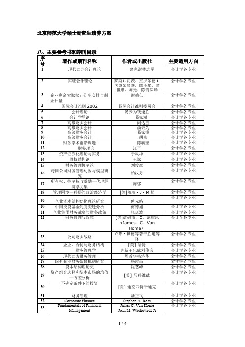 北京师范大学硕士研究生培养措施