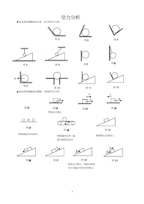 史上最全受力分析图组(含答案)