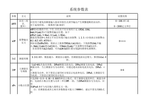 宇光表601说明书