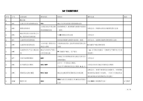 SAP月结步骤(含生产订单)