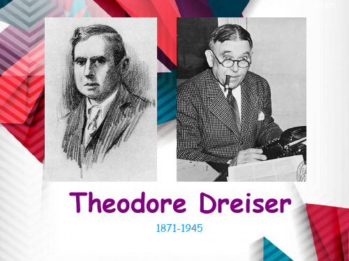 美国文学史Theodore Dreiser