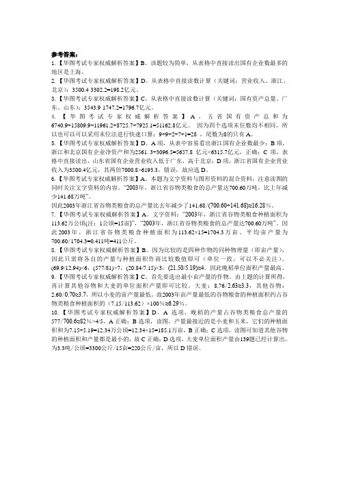 德州华图2013山东省考每日一练答案(2月16日) 2