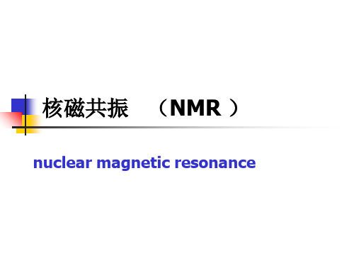 【2024版】核磁共振光谱NMR光谱