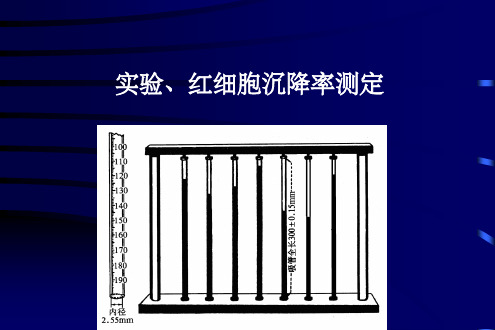 血沉实验