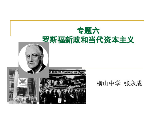 高中历史必修二《专题六罗斯福新政与当代资本主义二罗斯福新政》988人民版PPT课件