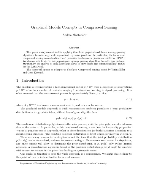 Chapter 09 Graphical Models Concepts in Compressed Sensing