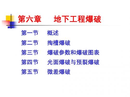 6 第六章 地下爆破