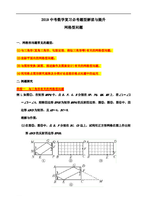 2019中考数学复习必考题型解读与提升网格型问题