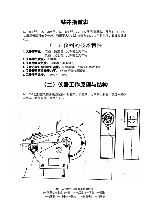 技术员应知应会钻井指重表部分