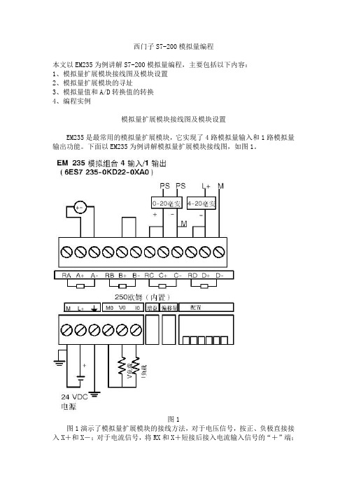 西门子S7-200模拟量编程