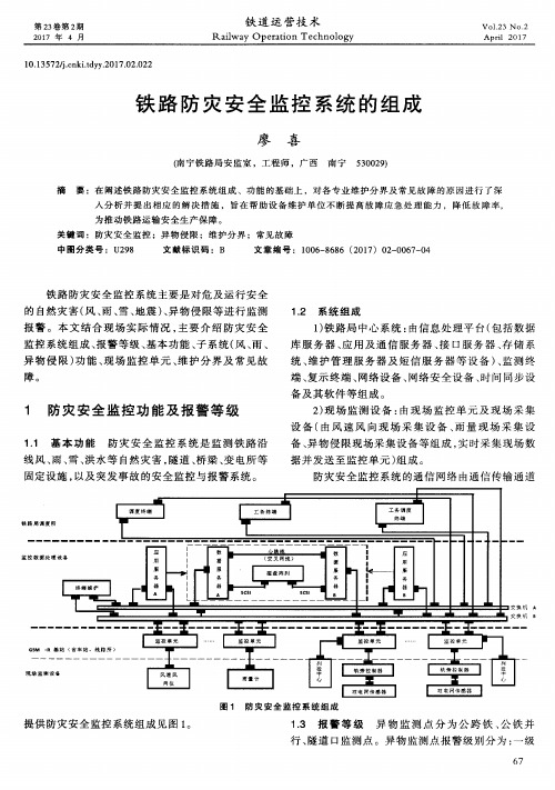 铁路防灾安全监控系统的组成