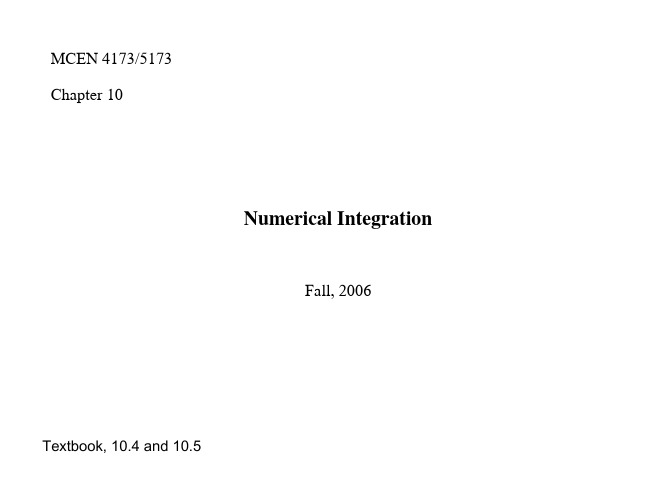 NumericalIntegration