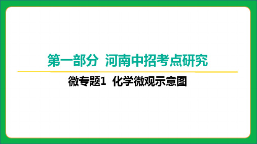 2024年河南省中考化学考点研究微专题1 化学微观示意图