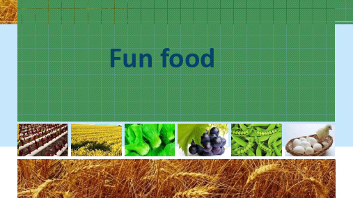 上海教育出版社高一一年级第一学期英语《Fun food》课件