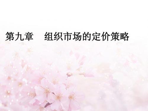 10503 组织间销售 第九章_组织市场的定价策略