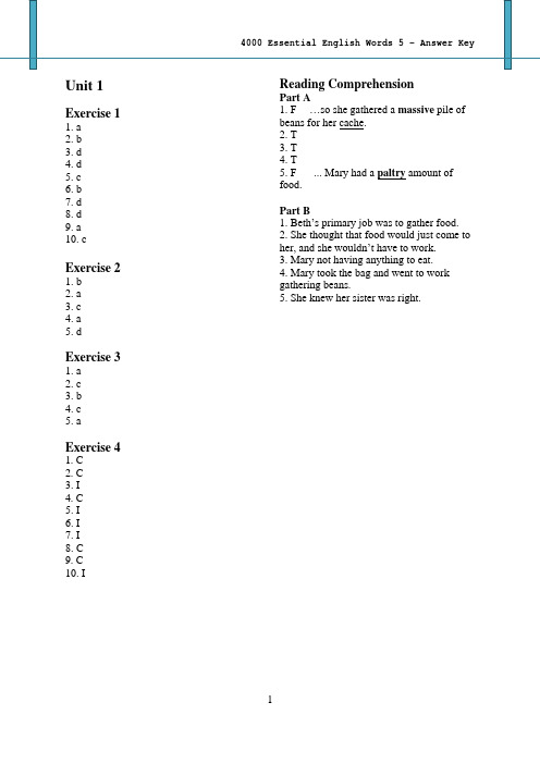 4000.Essential.English.Words.5_Answer.Key