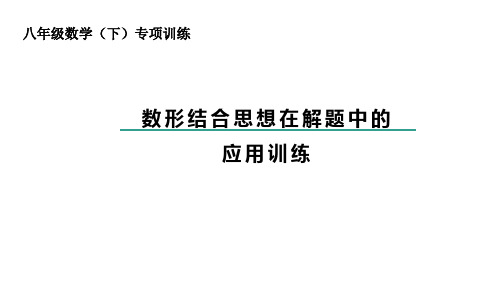 数形结合思想在解题中的应用训练 课件 2023-2024学年人教版数学八年级下册