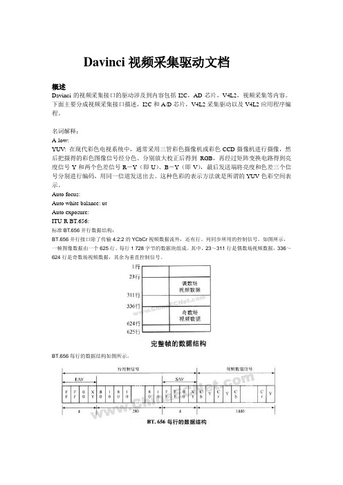 Davinci视频采集驱动文档