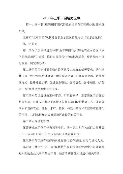2019年五彩田园魅力玉林.doc
