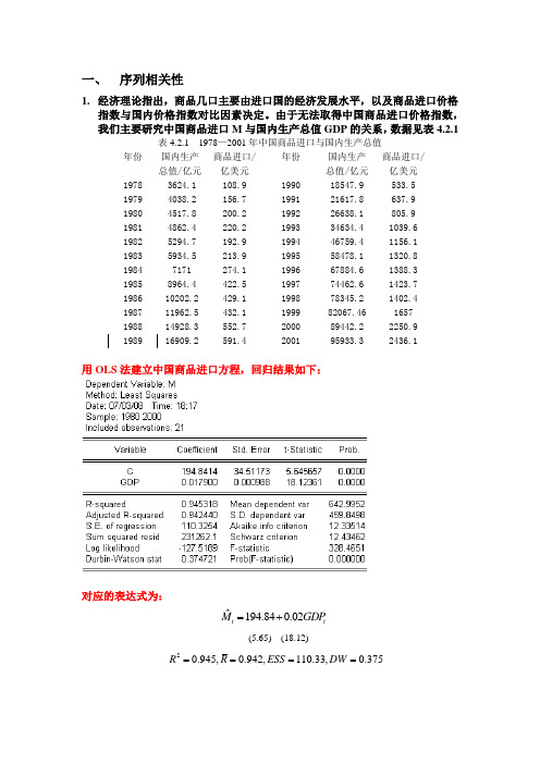 序列相关性