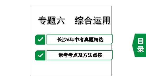 湖南长沙中考语文复习课件：综合运用