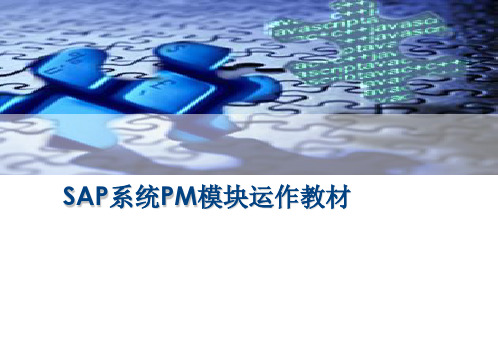 SAP-PM模块培训教材教程